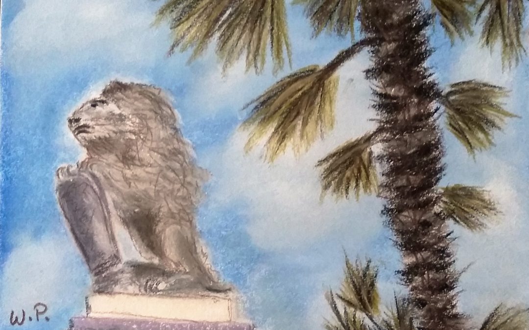 Löwenstatue