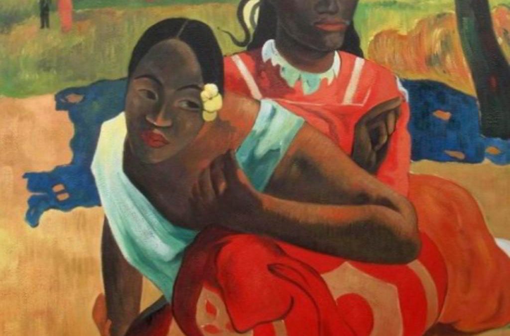 Berühmte Ölgemälde: Eugène Henri Paul Gauguin (* 7. Juni 1848 in Paris;  8. Mai 1903 in Atuona auf Hiva Oa, Französisch-Polynesien) Expressionismus Wann heiratest du? (1892) in 101,5 × 77,5 cm Öl auf Leinwand