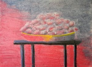 Stillleben Tisch Pastellmalerei